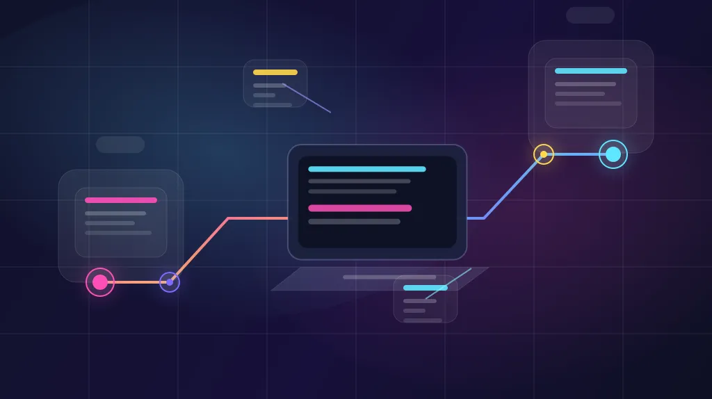 Diagram comparing a layered eslintrc setup with a more explicit flat config setup